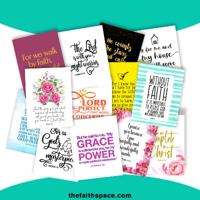 60 Free printable Bible verses to encourage your faith