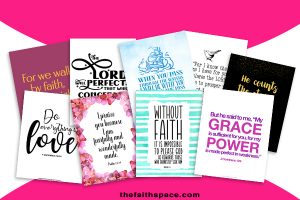 60 Free printable Bible verses to encourage your faith - The Faith Space