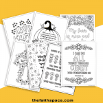 sample coloring pages on yellow and white background