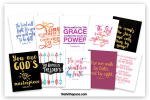 60 Free printable Bible verses to encourage your faith - The Faith Space