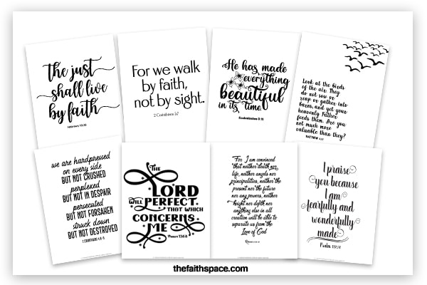 Free Printable Bible Verses To Frame Cards