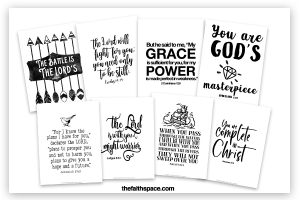 60 Free printable Bible verses to encourage your faith - The Faith Space