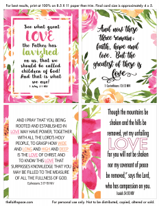 Free Printable Scripture Cards About Love (pdf Download) - The Faith Space