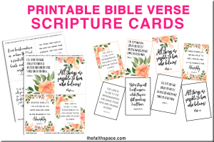 60 Free printable Bible verses to encourage your faith - The Faith Space