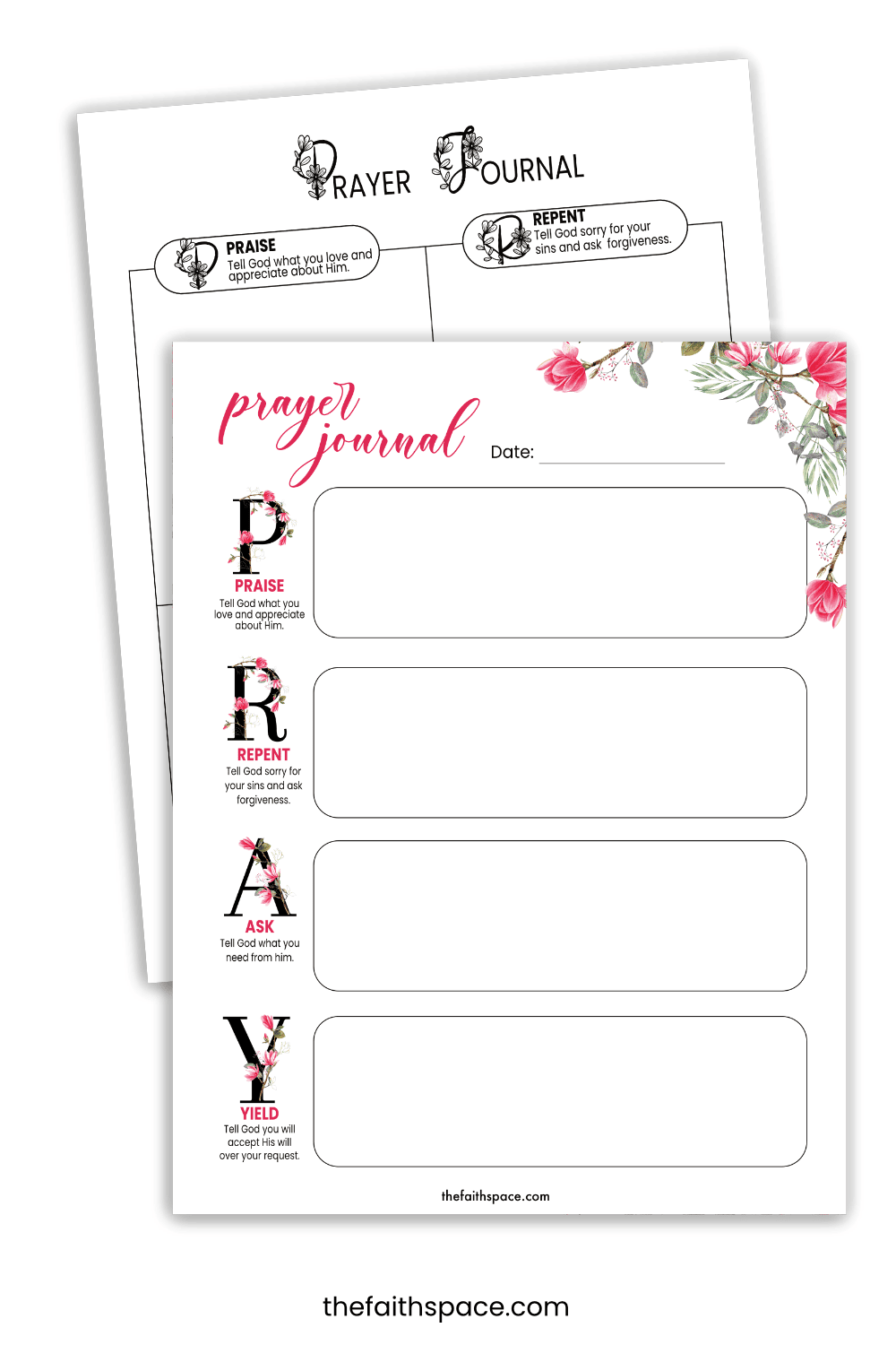47 Prayer Journal Templates Free Downloads planners Trackers Binder 